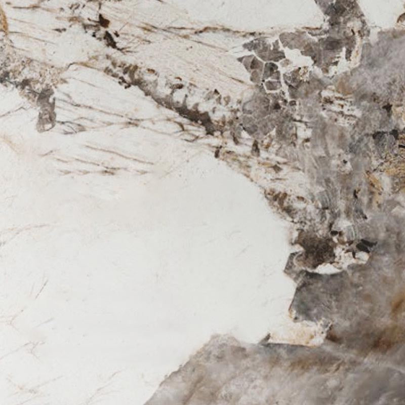 Sintered Stone Top Dining Table Modern Rectangle Stainless Steel Double Pedestal Table