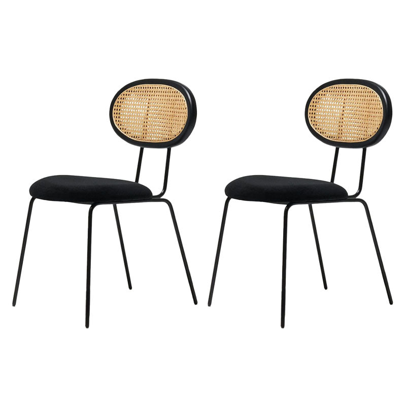 Fabric Dining Chairs Industrial Style Open Back Dining Side Chair