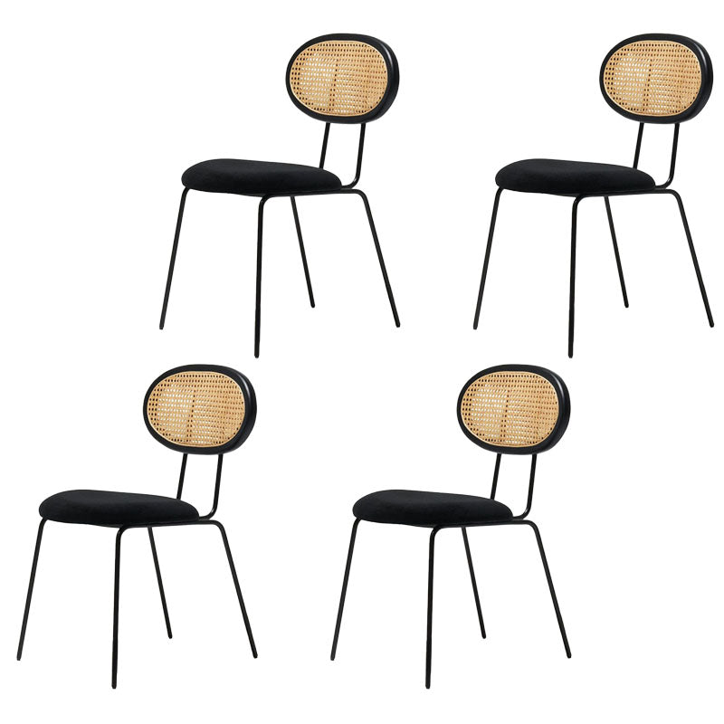 Fabric Dining Chairs Industrial Style Open Back Dining Side Chair