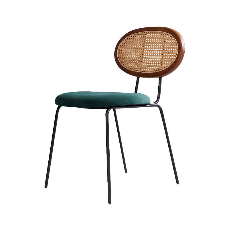 Fabric Dining Chairs Industrial Style Open Back Dining Side Chair