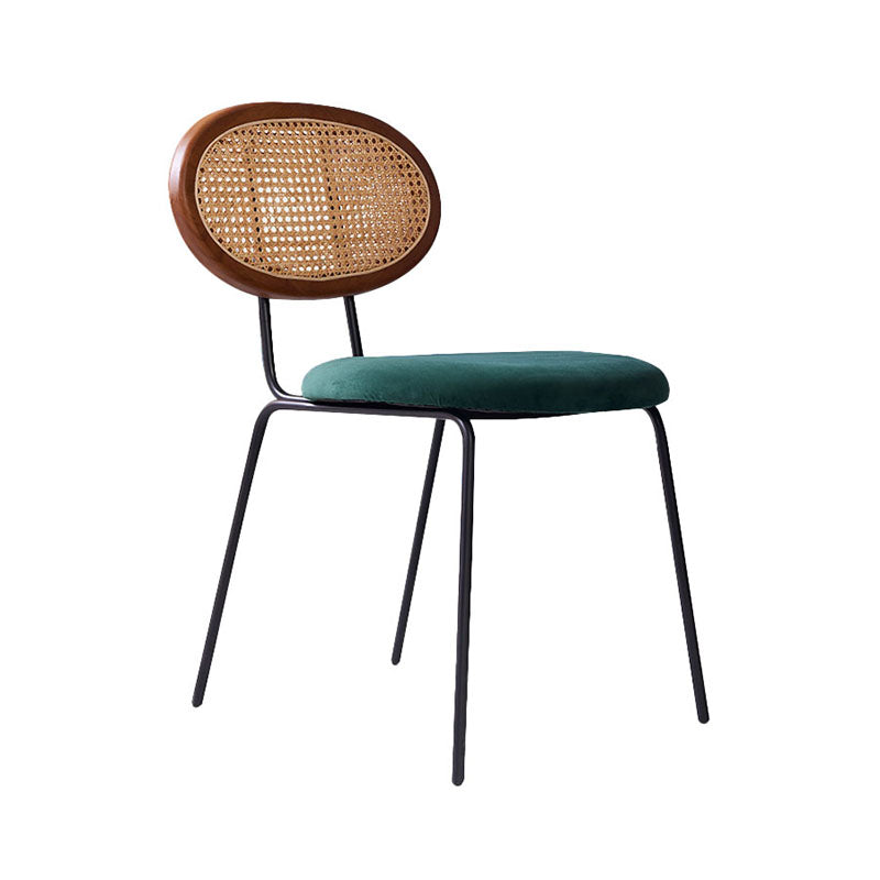 Fabric Dining Chairs Industrial Style Open Back Dining Side Chair