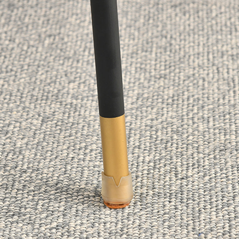 Upholstered Dining Chairs Nordic Style Armless Solid Back Chairs for Home