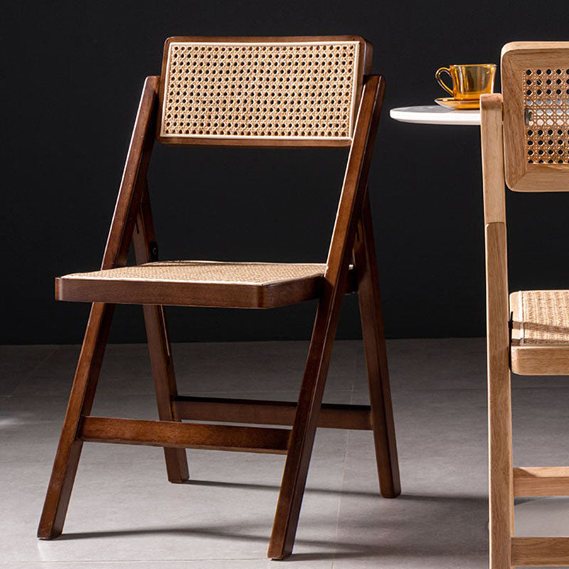Contemporary Kitchen Chairs Dining Open Back Armless Side Chairs with Wooden Legs
