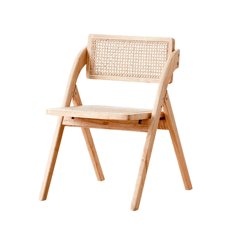 Contemporary Kitchen Chairs Dining Open Back Armless Side Chair with Wooden Legs