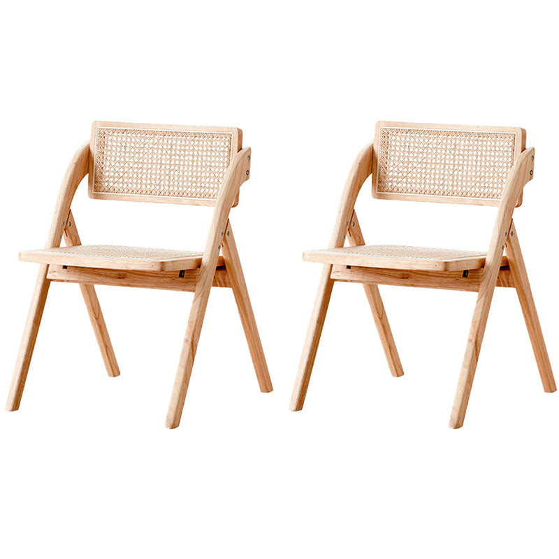 Contemporary Kitchen Chairs Dining Open Back Armless Side Chair with Wooden Legs