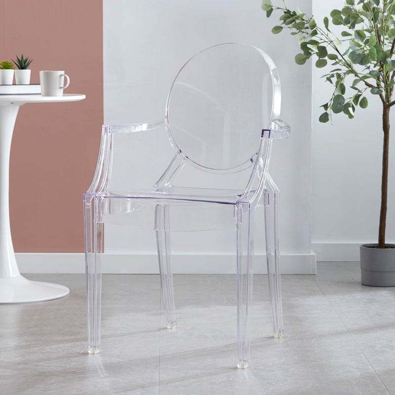 King Louis Back Chair Scandinavian Acrylic Dining Kitchen Room Armchair