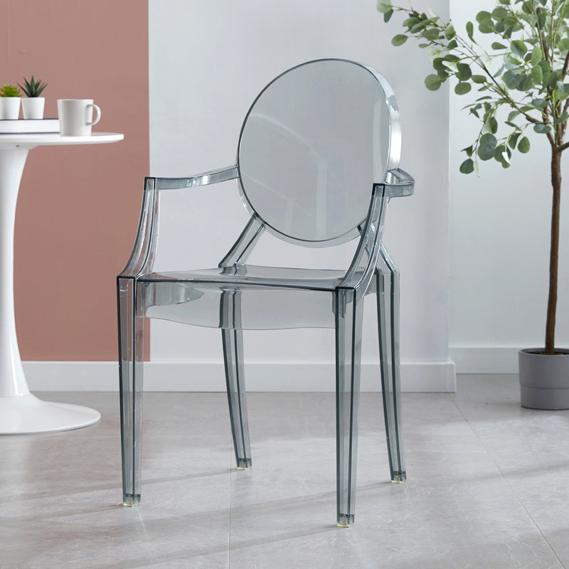 King Louis Back Chair Scandinavian Acrylic Dining Kitchen Room Armchair