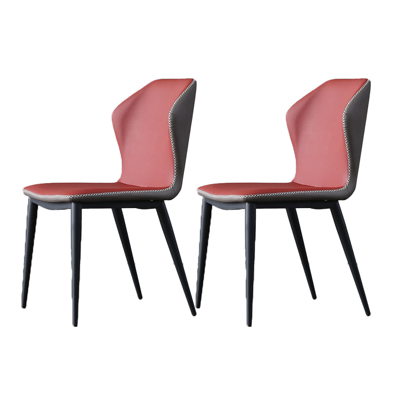 Wingback Chair Metal Industrial Kitchen Dining Room Side Chair