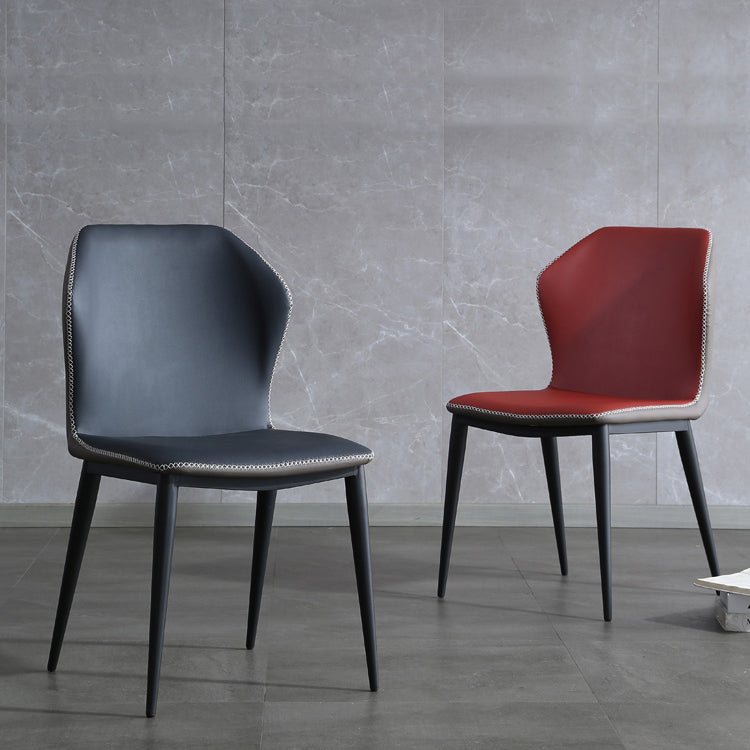 Wingback Chair Metal Industrial Kitchen Dining Room Side Chair