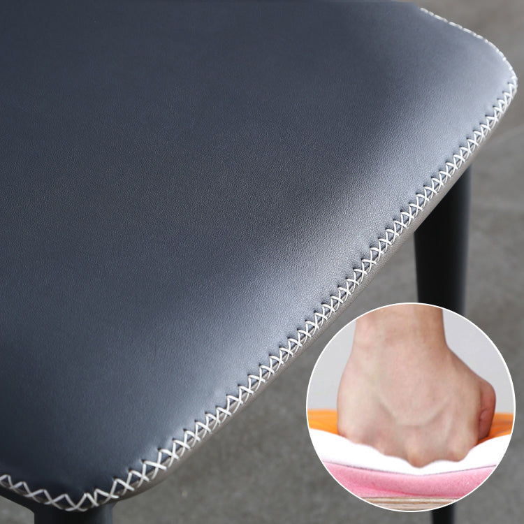 Wingback Chair Metal Industrial Kitchen Dining Room Side Chair