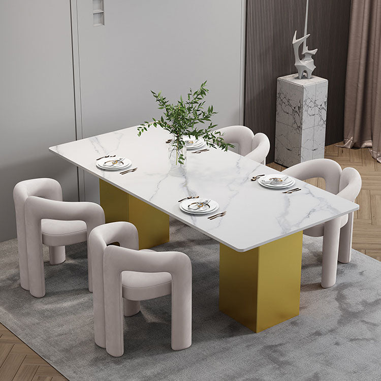 Designer Home Open Arm Chair Velvet Matte Finish Dining Chair