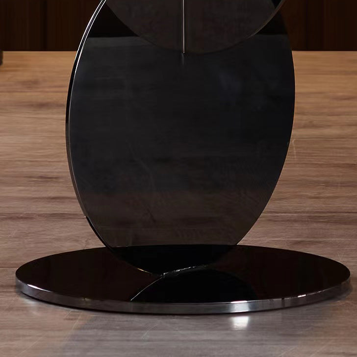 Mid-century Modern Style Pedestal Base Metal Table Round Side Table