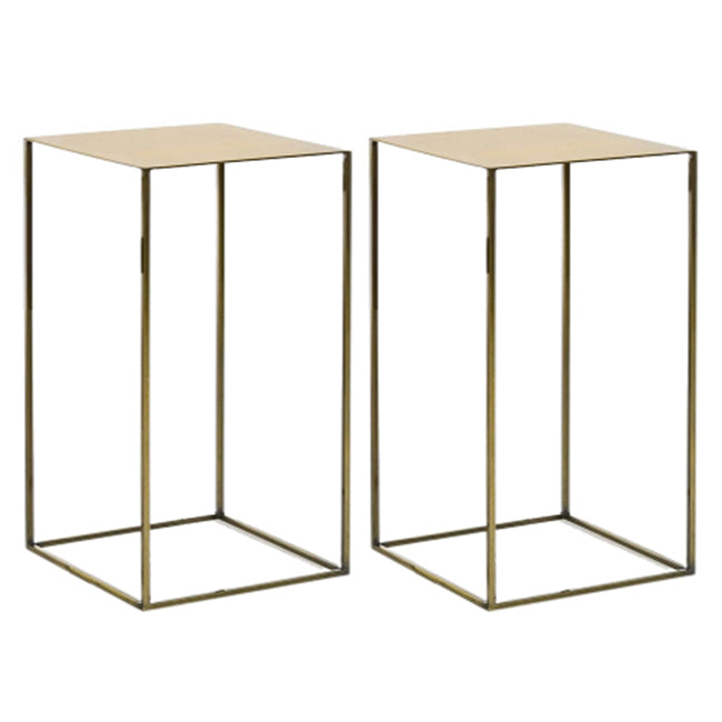 Square Metal Table Frame Base Design Medieval Modern Style Side Table