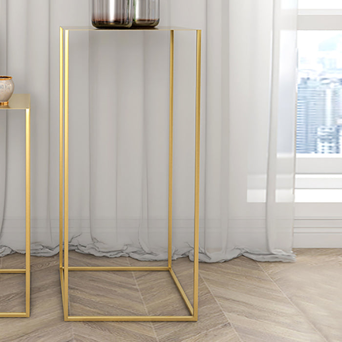 Square Metal Table Frame Base Design Medieval Modern Style Side Table