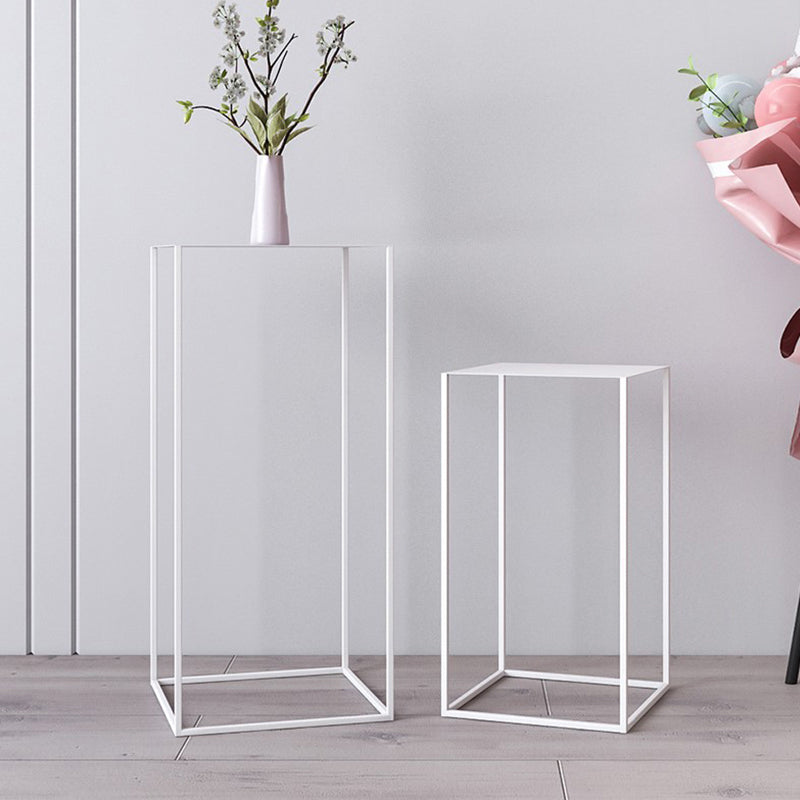 Square Metal Table Frame Base Design Medieval Modern Style Side Table