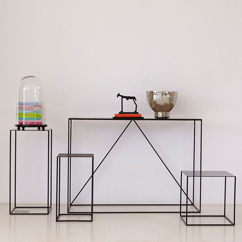 Square Metal Table Frame Base Design Medieval Modern Style Side Table