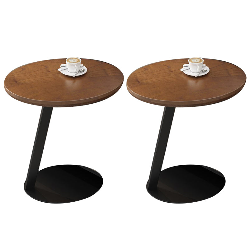 21.65" Tall Scandinavian Sofa Side Accent Table Round Side End Table