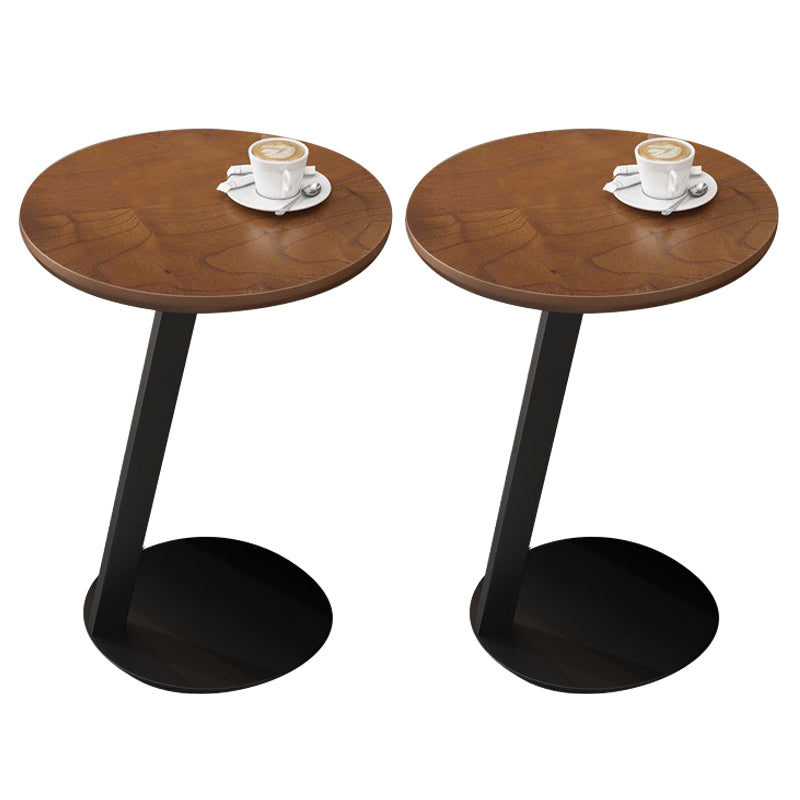 21.65" Tall Scandinavian Sofa Side Accent Table Round Side End Table