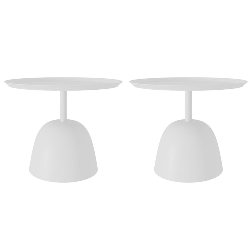 Medieval Modern Style Pedestal Base Design Circular Metal Table Side Table