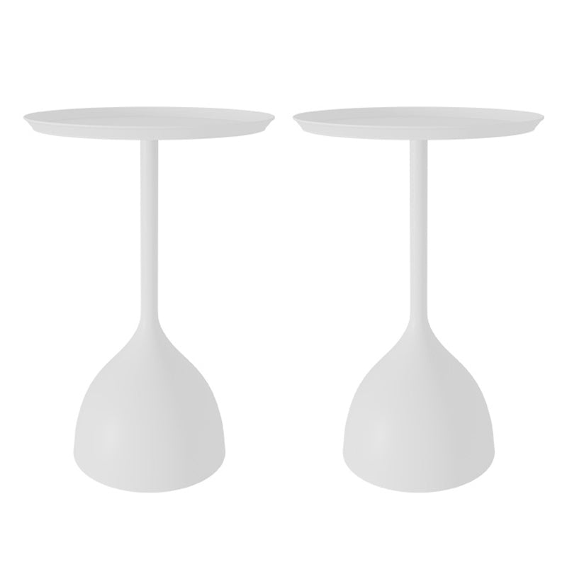 Medieval Modern Style Pedestal Base Design Circular Metal Table Side Table