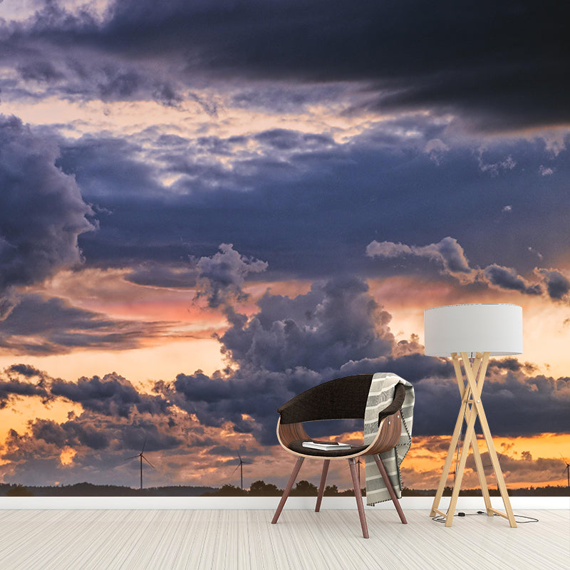 Photography Wallpaper Modern Stain Resistant Sky Pattern Bedroom Wall Mural