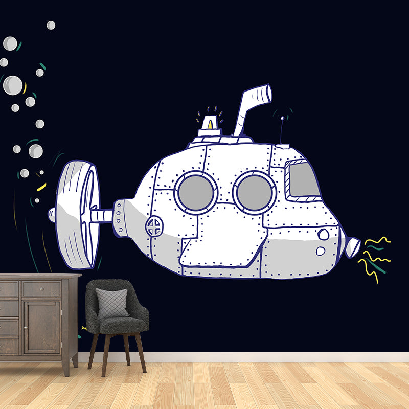 Environment Friendly Cartoon Illustration Wallpaper Mildew Resistant Indoor Wall Mural