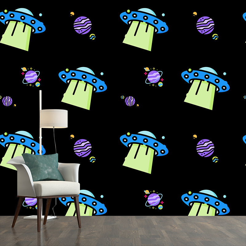 Decorative Illustration Mural Wallpaper Cosmic Space Indoor Wall Mural