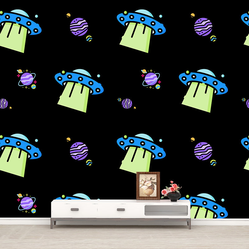Decorative Illustration Mural Wallpaper Cosmic Space Indoor Wall Mural