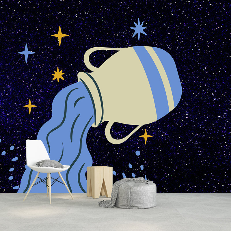 Illustration Wall Mural Wallpaper Constellation Sitting Room Wall Mural