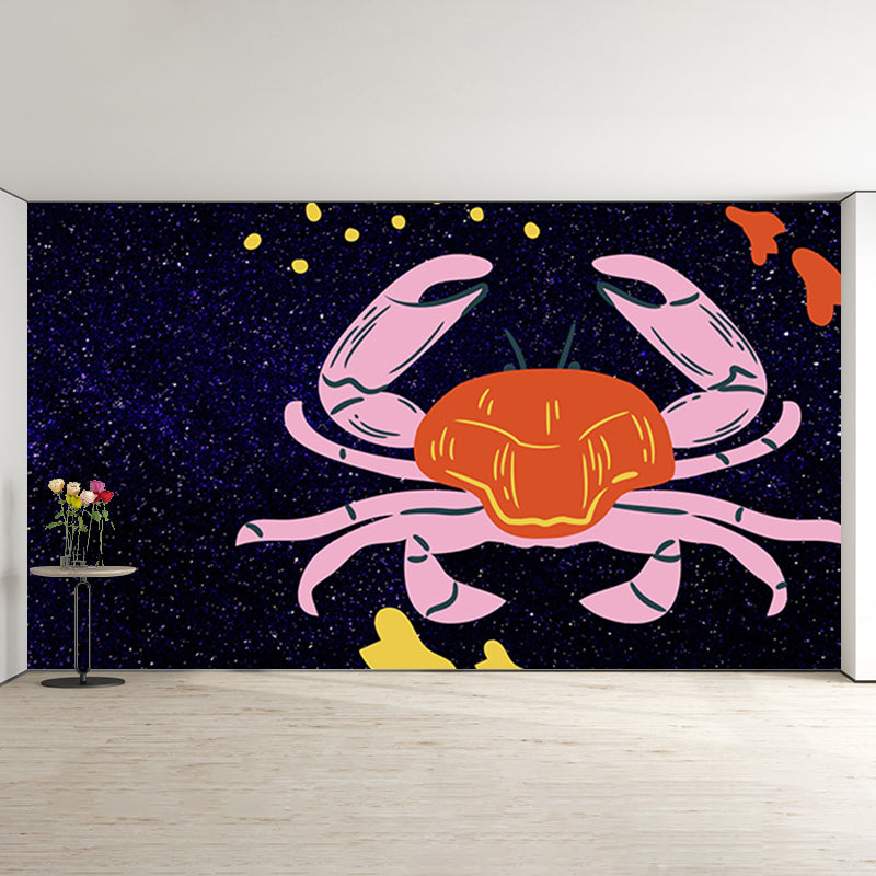 Constellation Illustration Mildew Resistant Wallpaper Sleeping Room Wall Mural