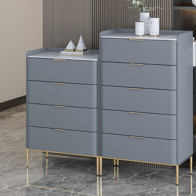 15.74" Wide Solid Wood Accent Chest with Drawers and Straight Legs Chest