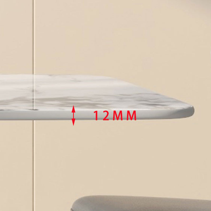 Sintered Stone Home Dining Table Modern Pedestal Base Dining Room Table