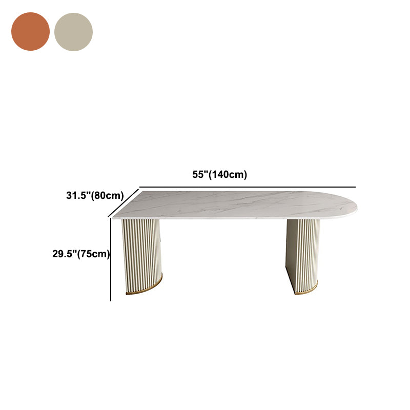 Free Form Home Dining Table Modern Dining Room Table of Sintered Stone