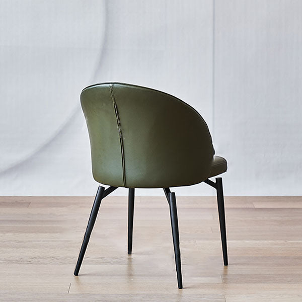 Contemporary Chair Dining Armless Side Chairs with Metal Legs for Kitchen