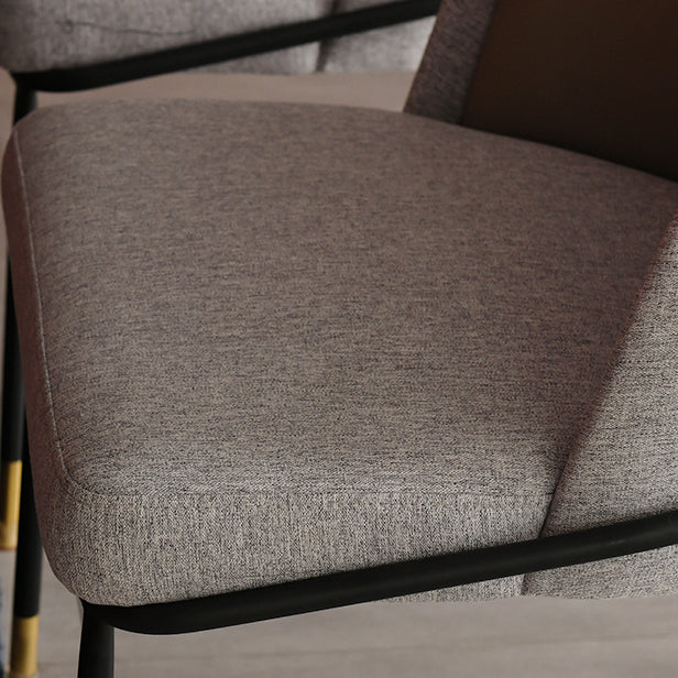 Nordic Style Upholstered Armless Dining Chairs Solid Back Chair