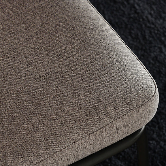 Nordic Style Upholstered Armless Dining Chairs Solid Back Chair