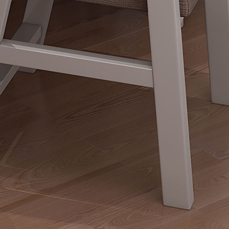 Contemporary Style Kitchen Chair Dining Arm Side Chair with Wooden Legs