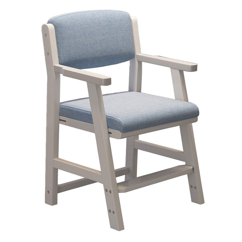 Contemporary Style Kitchen Chair Dining Arm Side Chairs with Wooden Legs