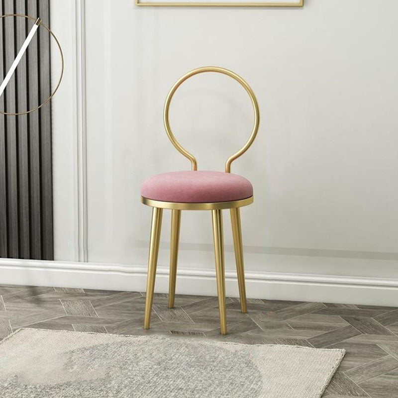 Scandinavian Upholstered Side Chairs Open Back Dining Side Chair