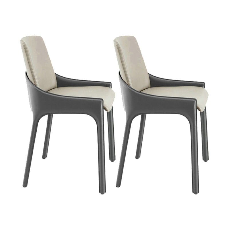 Contemporary Metal Dining Chair Upholstered Dining Side Chair for Restaurant Use