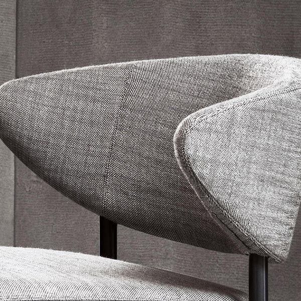 Contemporary Chairs Open Back Dining Side Chairs with Metal Legs for Kitchen