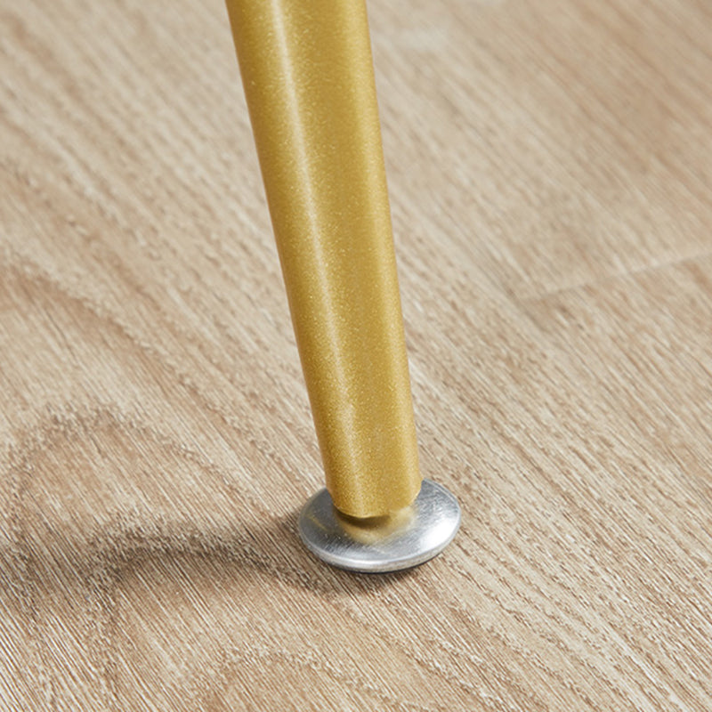 Scandinavian Luxury Upholstered Armless Dining Chairs Solid Back Chair