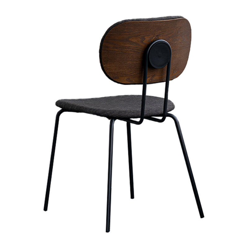 Industrial Open Back Dining Side Chair Fabric Dining Chairs for Home