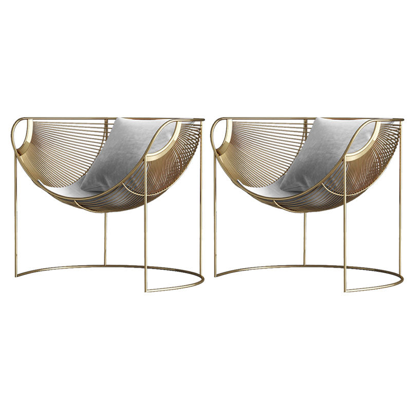 Nordic Style Metal Dining Room Chair Velvet Dining Chair for Restaurant Use