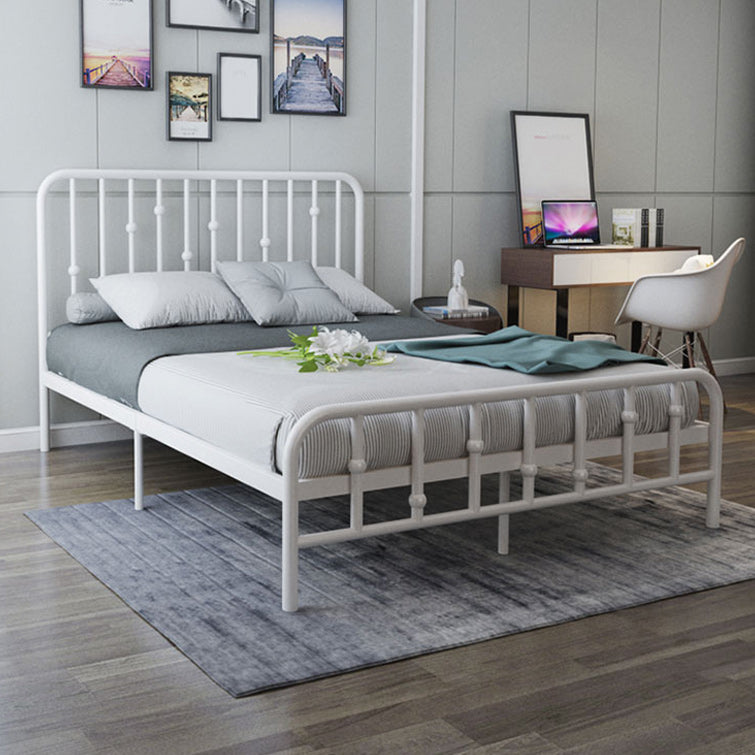 Luxurious Low Profile Bed Frame Metal Standard Bed with Headboard