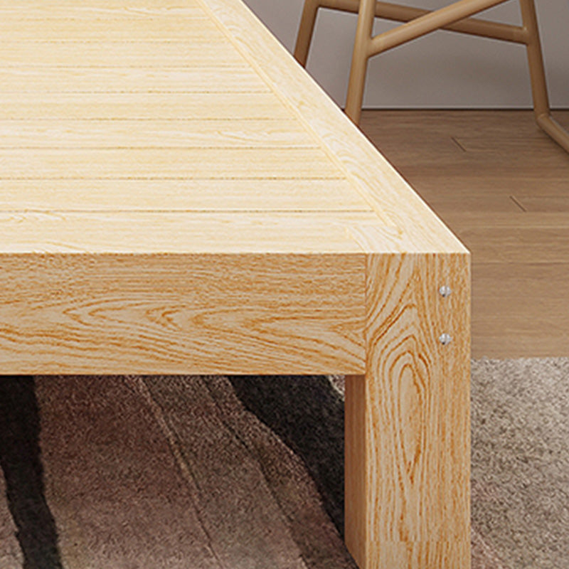 Solid Wood Storage Panel Bed with Headboard Bed with Drawers