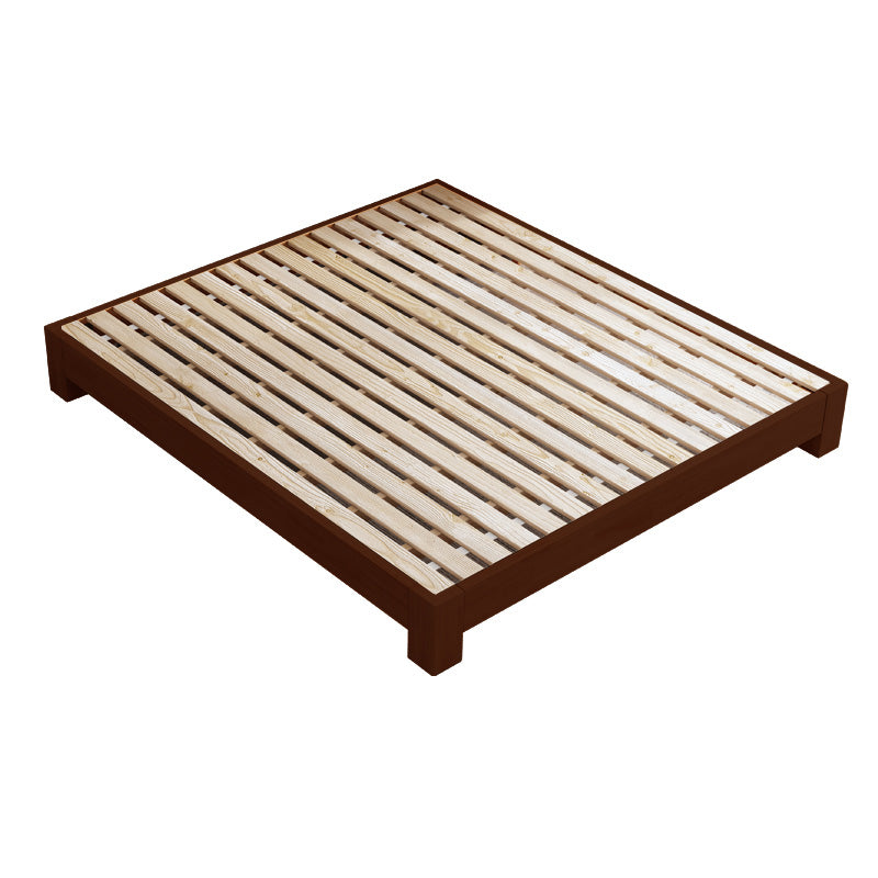 Scandinavian Solid Wood Bed without Headboard and Footboard Bed