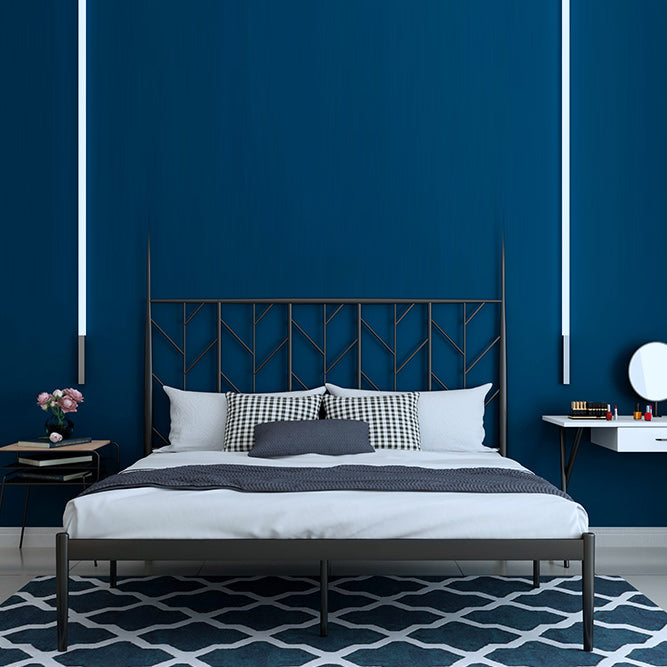 Contemporary Metal Bed Frame with Headboard Tree Themed Bed Frame