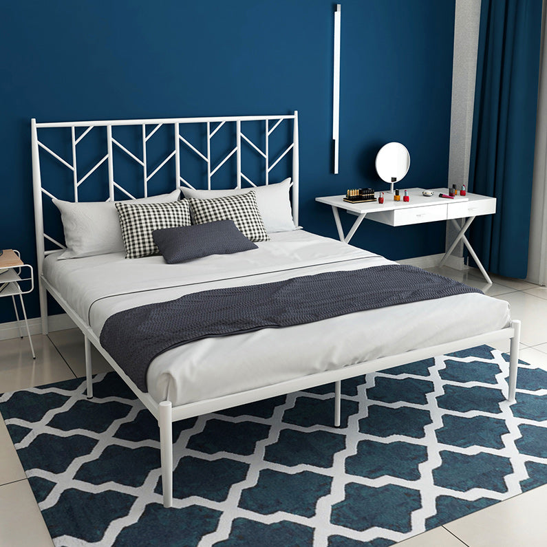 Contemporary Metal Bed Frame with Headboard Tree Themed Bed Frame