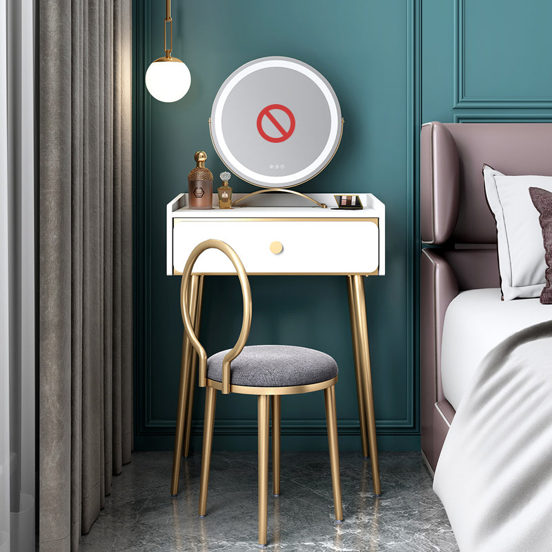 Engineered Wood Vanity Set with Stool Luxurious Dressing Table